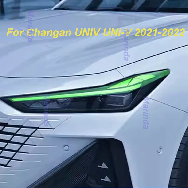 для Changan UNIV UNI-V 2021-2022 Наклейки на фары Автомобиля, Пленка для изменения цвета, Декоративное Покрытие от царапин, Внешние Аксессуары . ' - ' . 0