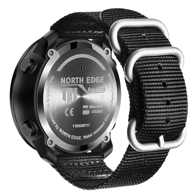NORTH EDGE Мужские спортивные Цифровые часы Для бега Плавания Военные Армейские часы Высотомер Барометр Компас водонепроницаемый 50 м . ' - ' . 1