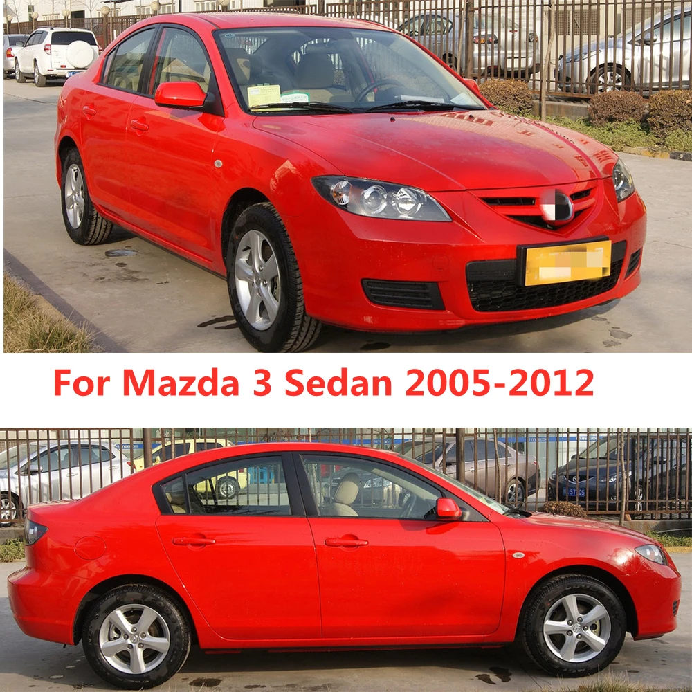 Для Mazda 3 2005 2006 2007 2008 2009 2010 2011 2012 Седан Боковое Окно Вентиляционный Козырек Защита От Солнца И Дождя Дефлектор Защита Тенты Укрытия Крышка . ' - ' . 1