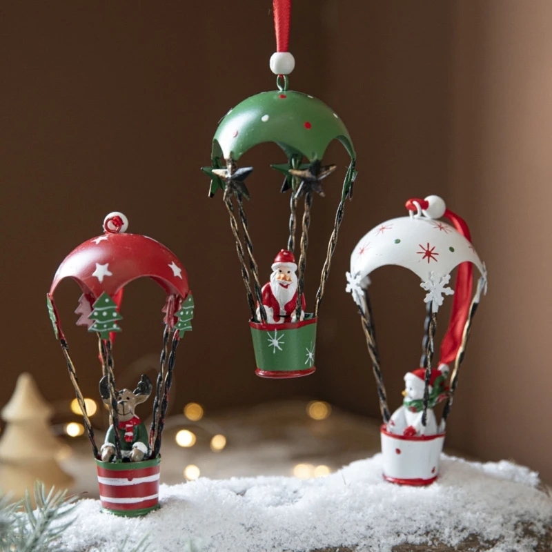 Подвесные украшения на Рождественскую елку, Санта-Лось, Снеговики, металлические фигурки, украшения . ' - ' . 2