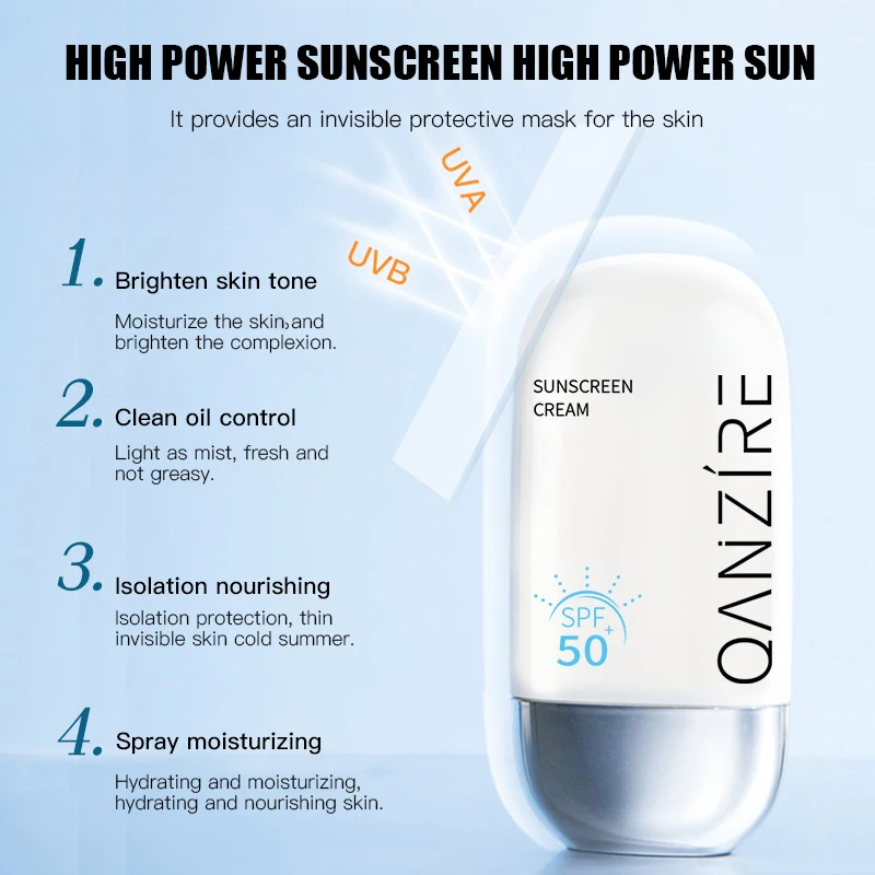 Солнцезащитный крем SPF50 Крем для лица и тела Водонепроницаемый, с защитой от ультрафиолета, Изолирующий Лосьон, Увлажняющий, отбеливающий, Косметика для ухода за кожей, защищающий от солнца . ' - ' . 3