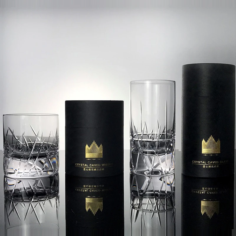 Edo Kiriko Glass Виски Роскошные Хрустальные Чашки Бокалы для Воды ручной работы Высококачественные Бокалы для Виски Зарубежное Вино Бокалы для Шампанского Подарки . ' - ' . 4