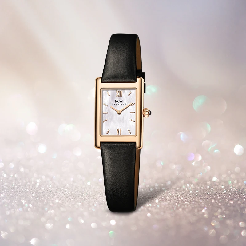 Модные женские наручные часы люксового бренда I & W, швейцарские часы для женщин, сапфировое водонепроницаемое квадратное платье, женские часы . ' - ' . 4