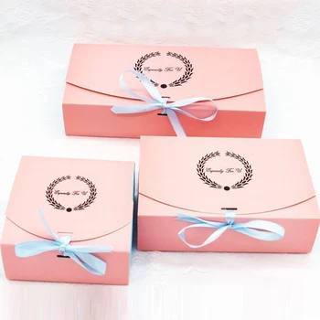 20шт коробка из крафт-бумаги Свадебная вечеринка гирлянда Лента Розовый кекс Печенье коробка конфет Maccaron Цветочная Позолота подарочная упаковка сумка