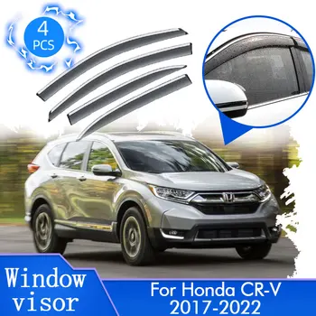 4x Для Honda CR-V CRV CR V 2017 2018 2019 2020 2021 2022 Боковое Вентиляционное Отверстие Автомобиля, Козырек От Дождя, Дефлектор, Защита От Ветра, Аксессуары