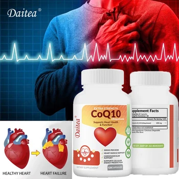 Daitea GoQ10 поддерживает здоровье сердечно-сосудистой системы, мозга, антиоксидантную защиту от старения и физическую форму