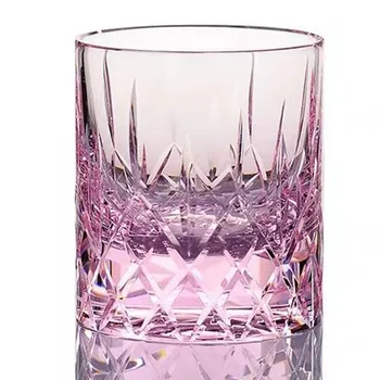 Edo Kiriko Glass Виски Роскошные Хрустальные Чашки Бокалы для Воды ручной работы Высококачественные Бокалы для Виски Зарубежное Вино Бокалы для Шампанского Подарки