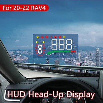 Автомобильный Головной Дисплей HUD Для Toyota RAV4 2020 2021 2022 Безопасное Вождение Скрытый Проектор Лобовое Стекло Автомобиля Для Укладки Аксессуаров Интерьера