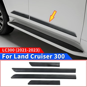 Для 2021-2023 годов Toyota Land Cruiser 300 Автомобильная дверь с рисунком из углеродного волокна, Декоративная лента Lc300, внешние аксессуары, дверь и линия талии