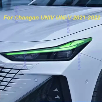 для Changan UNIV UNI-V 2021-2022 Наклейки на фары Автомобиля, Пленка для изменения цвета, Декоративное Покрытие от царапин, Внешние Аксессуары
