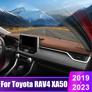 Для Toyota RAV4 XA50 2019 2020 2021 2022 2023 RAV 4 Гибридная Приборная Панель Автомобиля Солнцезащитный Козырек Крышка Приборного Стола Нескользящие Аксессуары