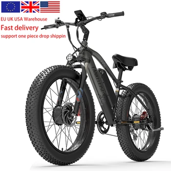 ЕС Великобритания США складской запас MG740PLUS Двухмоторный 1000 Вт электрический велосипед 48 В 20ah 26 дюймов толстая шина электрический горный велосипед