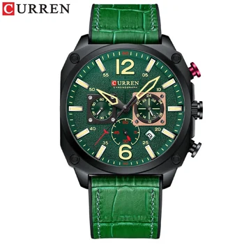 Мужские часы Curren 8398 с поясом-календарем, мужские часы с шестью контактами, деловые мужские часы
