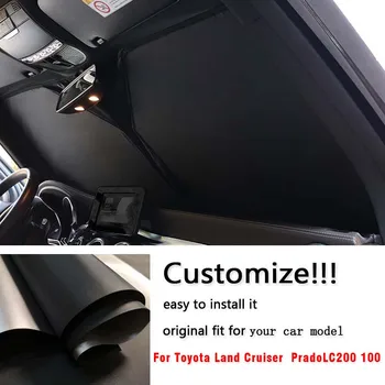 Настроить оригинальную посадку складного Теплоизоляционного Козырька переднего Лобового Стекла Автомобиля Toyota Land Cruiser Prado LC200 100
