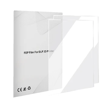 Новый Лист пленки FEP из 2 частей 140 x 200 мм с высоким коэффициентом пропускания, толщиной 0,1 мм для 3D-принтеров UV DLP