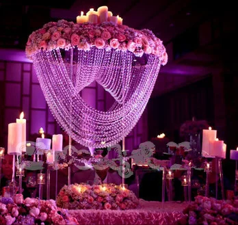 Оптовая продажа, Центральная металлическая Акриловая подставка для цветов, подставка для цветов для свадебной вечеринки, украшение дома senyu0965