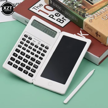 Портативный Калькулятор с 6,5-дюймовым ЖК-экраном, планшет для письма, Складной научный калькулятор, планшет, цифровой блокнот для рисования со стилусом