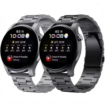 ремешок из Титанового сплава 20 мм/22 мм Для Samsung Galaxy Watch 3/4/5/6/Gear S3 Huawei Watch 4 GT 2 Браслет Из нержавеющей Стали Amazfit GTR