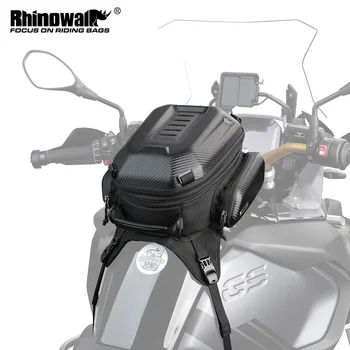 Сумка для бака мотоцикла Rhinowalk, Водонепроницаемая 15л-18Л, Универсальная сумка для бака мотоцикла, сумка для бака Yamaha, сумка для Bmw, дорожная сумка Honda