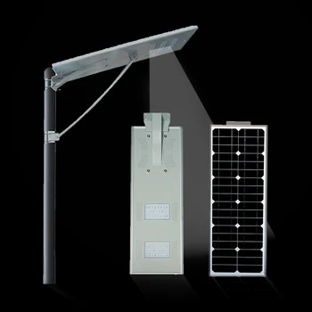Уличный уличный фонарь мощностью 60 Вт по низкой цене на открытом воздухе, все в одном солнечном фонаре с полюсом