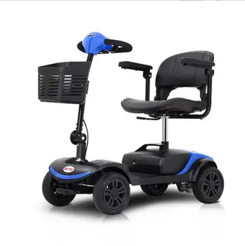 Четырехколесный электромобиль мотоцикл 4-колесный Скутер Кресло Электрическое Устройство Компактное для путешествий Взрослых Пожилых людей
